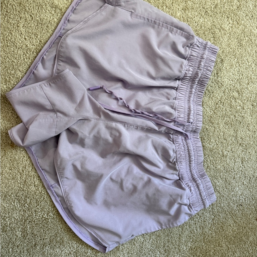 90 Degree By Reflex Light Purple Athletic Shorts